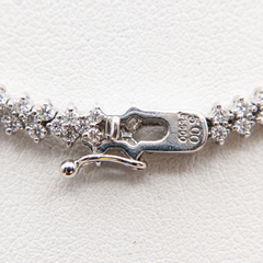 6 Carat Natural Diamond Platinum Statement Necklace