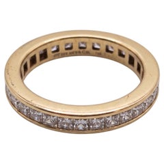 Tiffany & Co 2 Carat Asscher Cut Diamond Eternity Band Ring