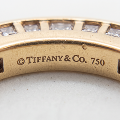 Tiffany & Co 2 Carat Asscher Cut Diamond Eternity Band Ring