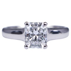 GIA Certified 1 Carat Tiffany Lucida Diamond Platinum Solitaire Ring