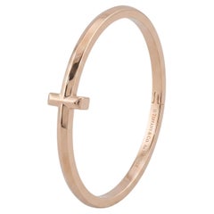 Tiffany & Co. Tiffany T T1 18K Rose Gold Bangle Bracelet