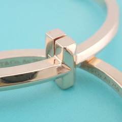Tiffany & Co. Tiffany T T1 18K Rose Gold Bangle Bracelet