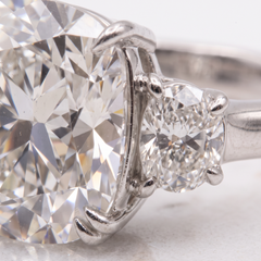 GIA Certified 6 Carat VS2 Cushion Diamond White Gold Ring