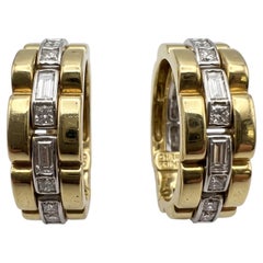 Orecchini a semicircolo CHIMENTO Diamond in oro bicolore 18k