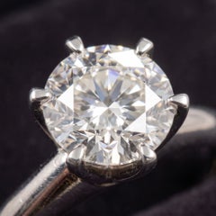 Tiffany & Co. 2 Carat Round Brilliant Cut Diamond Ring