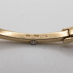 Roberto Coin Classica Parisienne 18k Yellow Gold Diamond and Ruby Bangle
