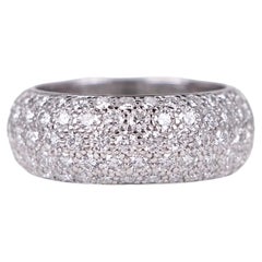 Tiffany & Co. Platinum Pave Diamond Eternity Band Ring