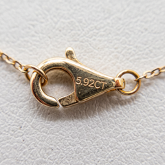 6 Carat Diamond Multi-Strand 18k Yellow Gold Necklace