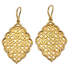 Tiffany & Co. Paloma Picasso Marrakesh 18K Yellow Gold Dangle Earrings