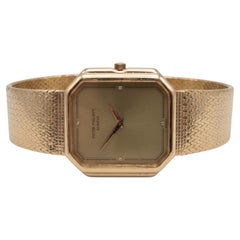 Patek Philippe 18k Yellow Gold Diamond Dial Wrist Watch