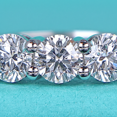 Tiffany & Co. Certified 1.5 Carat Diamond Platinum 5-Stone Wedding Band