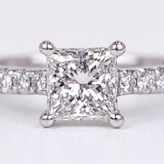 Tiffany & Co. Novo Princess Diamant-Verlobungsring aus Platin