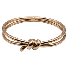 Tiffany & Co. Love Knot 18k Rose Gold Bangle Bracelet