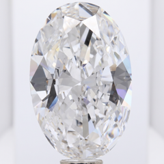 Diamante brillante ovale da 14 carati, classificato D, internamente impeccabile, certificato GIA