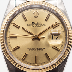Rolex Datejust Two-Tone Fluted Bezel Wrist Watch