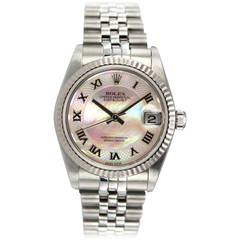 Rolex Stainless Steel Datejust Wristwatch with Mother-of-Pearl Dial Ref 78274