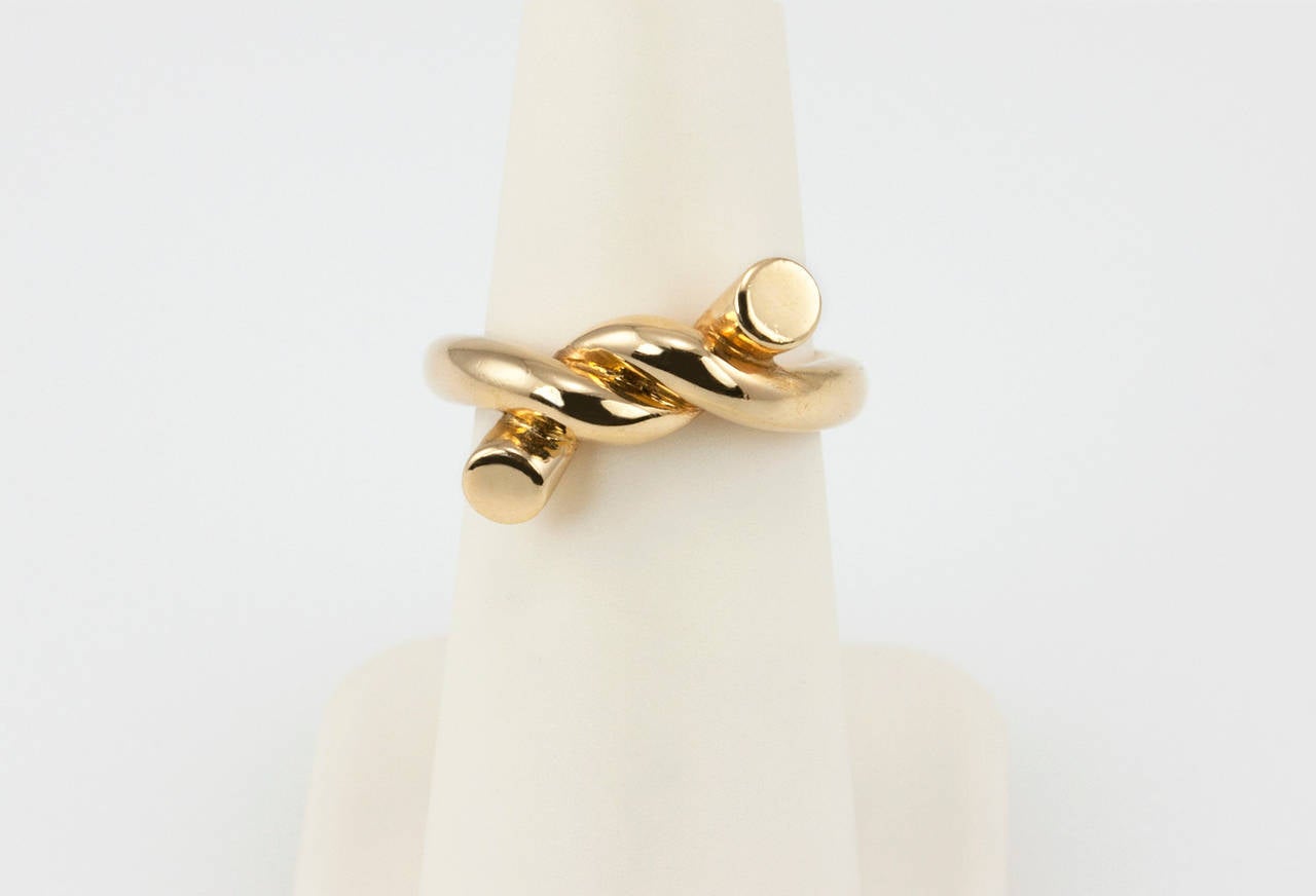 Angela Cummings Gold Twist Ring In Excellent Condition For Sale In Los Angeles, CA