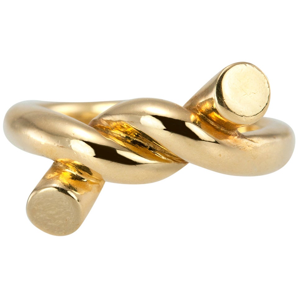 Angela Cummings Gold Twist Ring For Sale