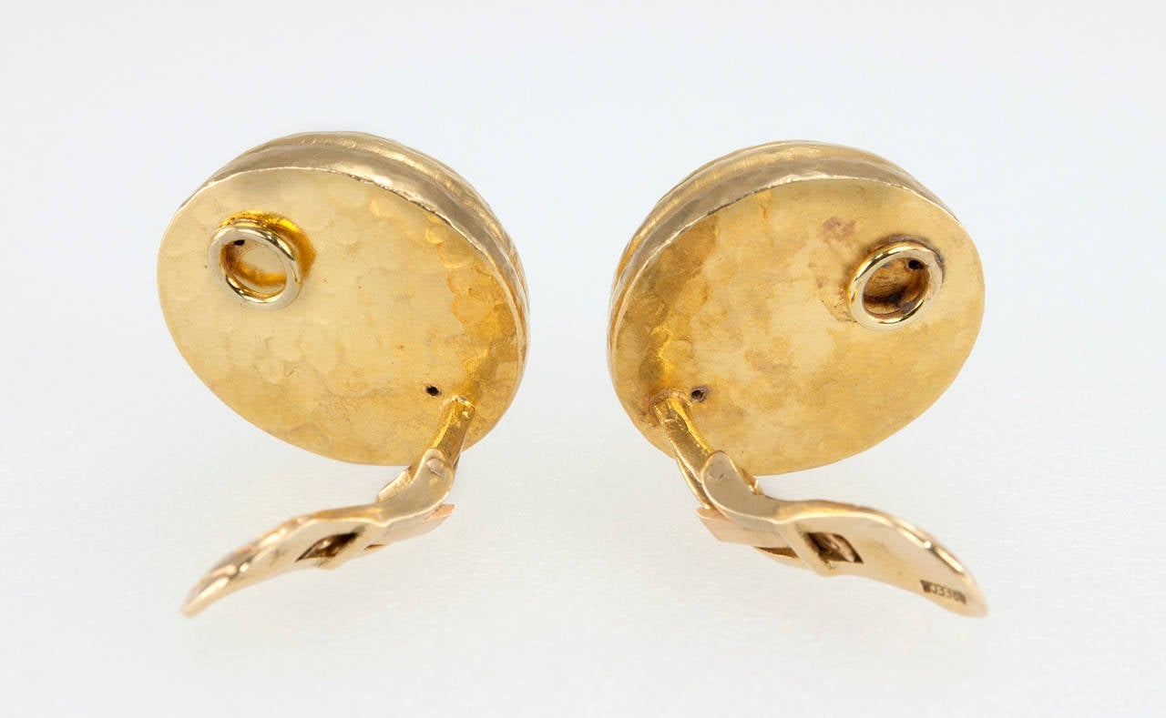 Lalaounis Gold Dome Earclips For Sale 4