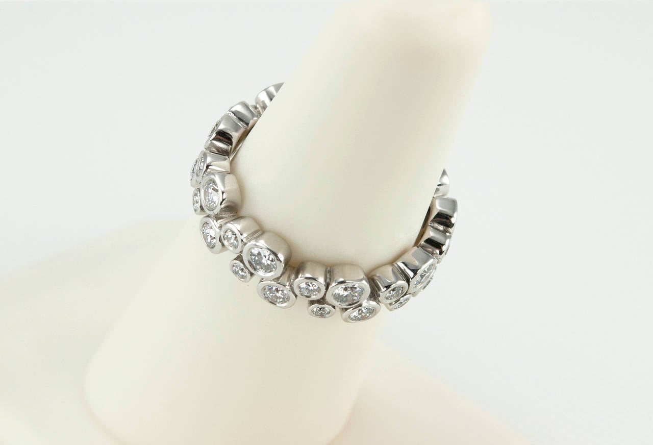 Tiffany & Co. Bubbles Diamond Platinum Eternity Band 1