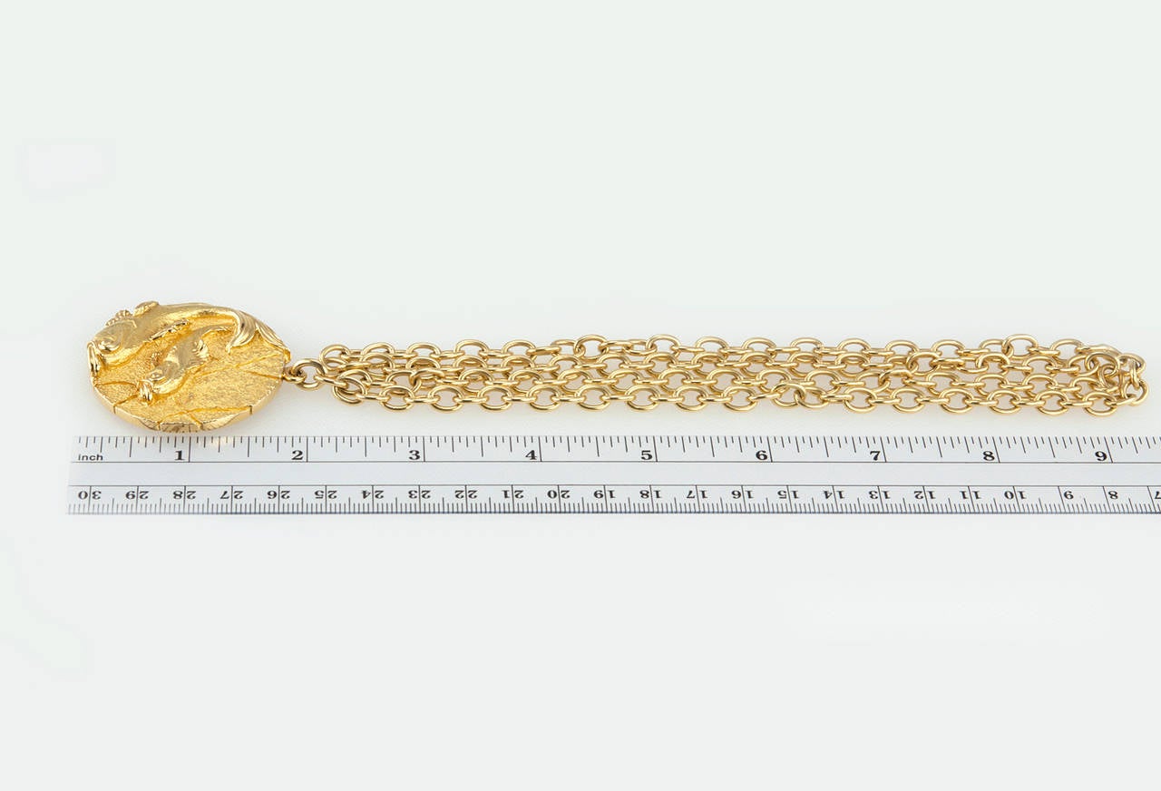 Tiffany & Co. Pisces Gold Zodiac Necklace 2