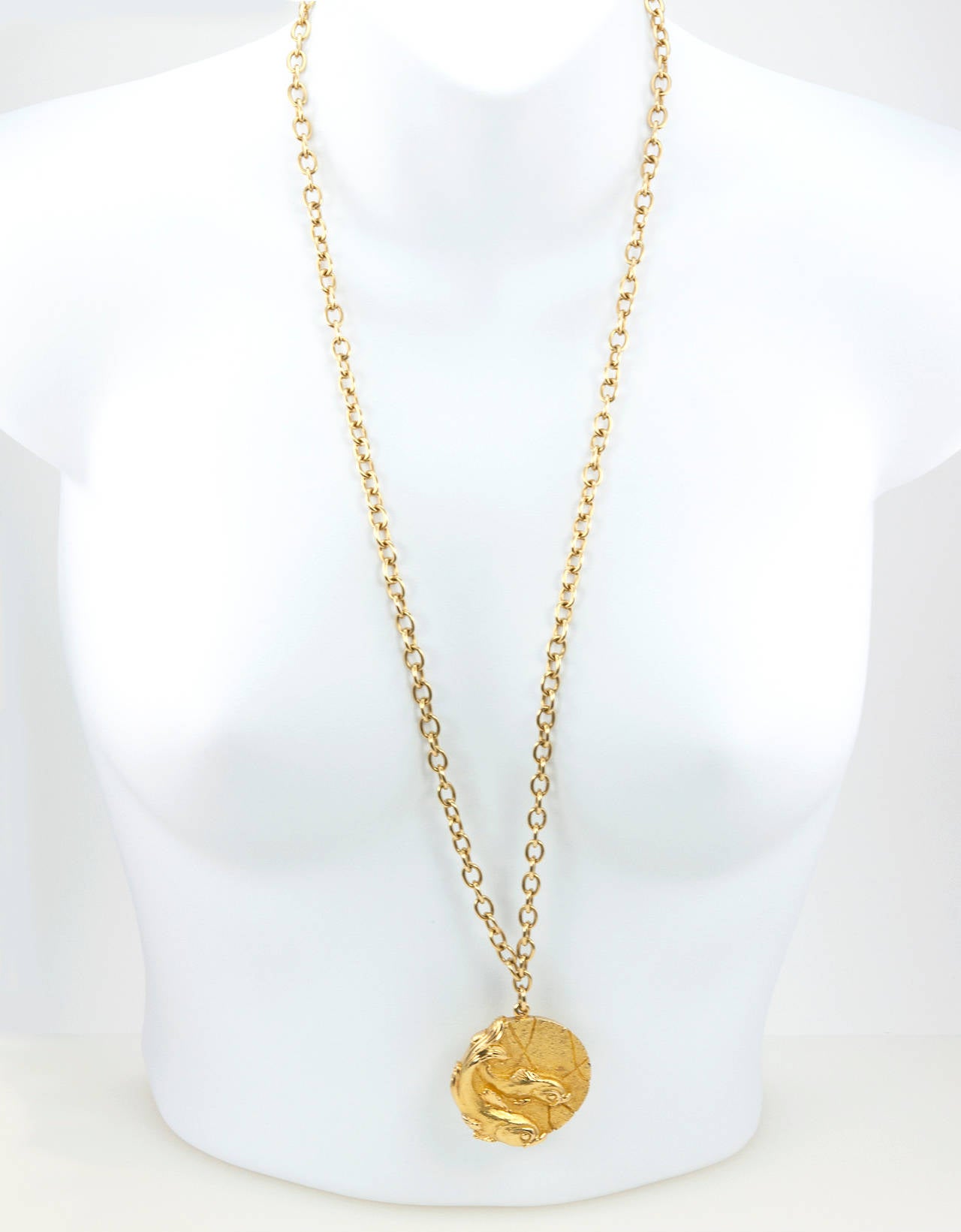 Tiffany & Co. Pisces Gold Zodiac Necklace 1