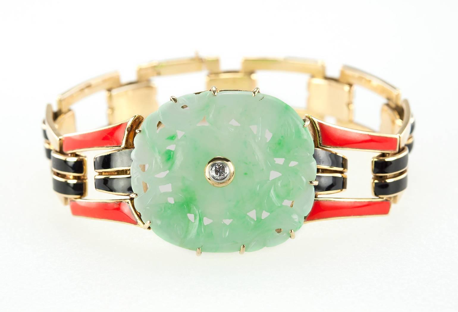 cartier enamel bracelet