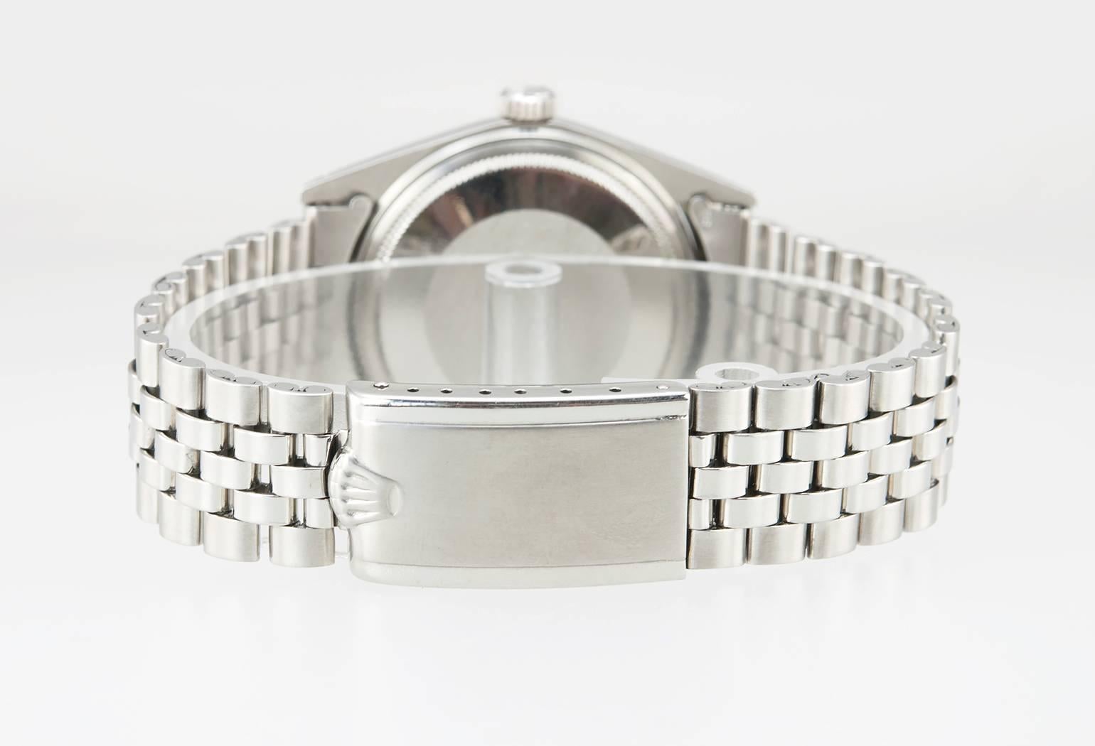 Rolex Stainless Steel DateJust Wristwatch Ref 1600 1