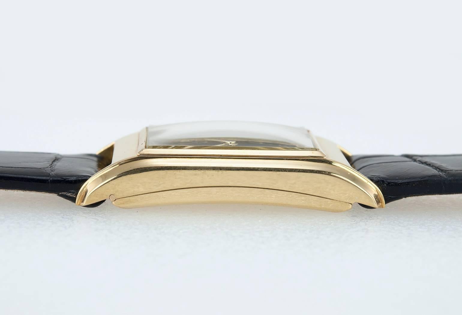 Vacheron & Constantin 18K Gold Dress Model Wristwatch Circa 1940s For Sale 2