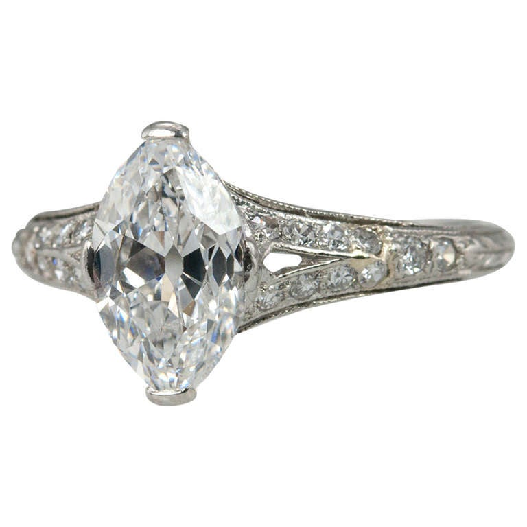 Raymond Yard Marquise Engagement Ring