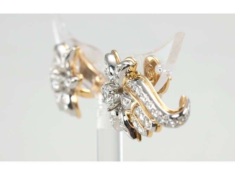 Tiffany & Co. Schlumberger Shooting Star Diamond Earrings 2