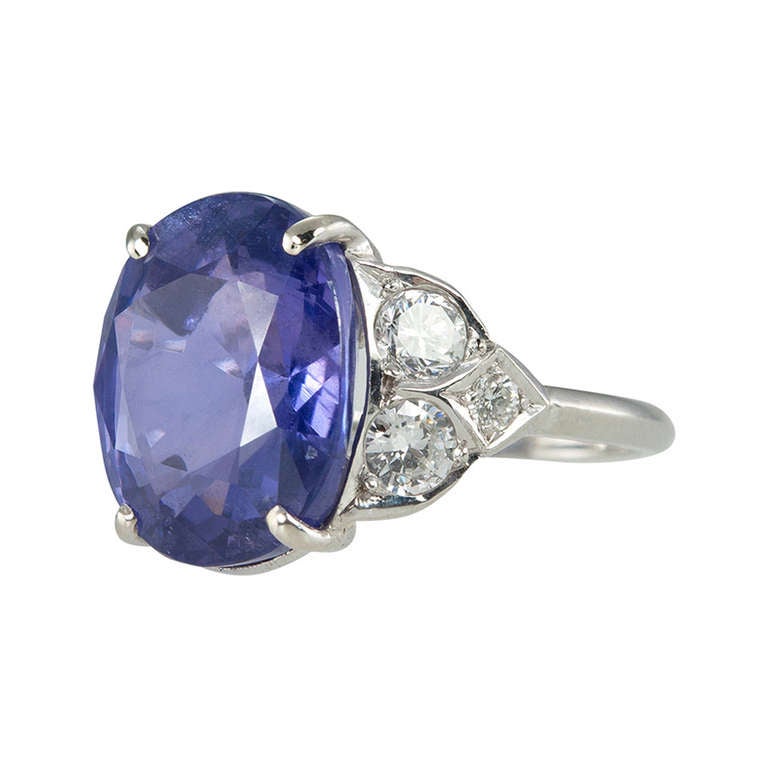 Color Change Sapphire Ring