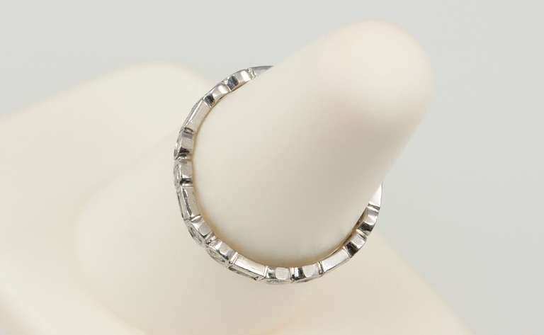 Baguette and Round Diamond Eternity Band 3