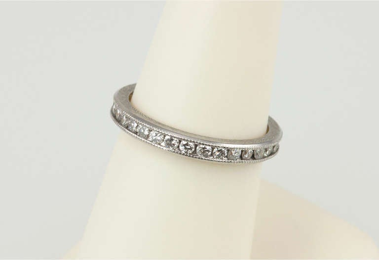 Diamond Eternity Band with Engraving 3
