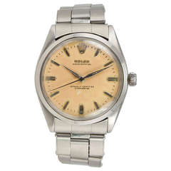 Vintage Rolex Stainless Steel Oyster Perpetual Wristwatch circa 1958