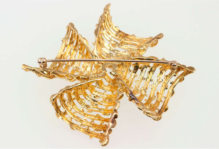 Tiffany & Co. Gold Maltese Cross Brooch For Sale 1