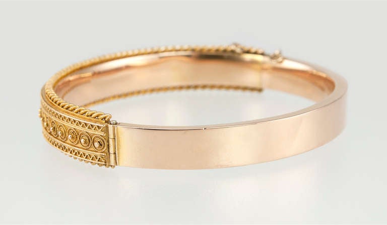 Victorian Etruscan Revival Gold Bracelet 1