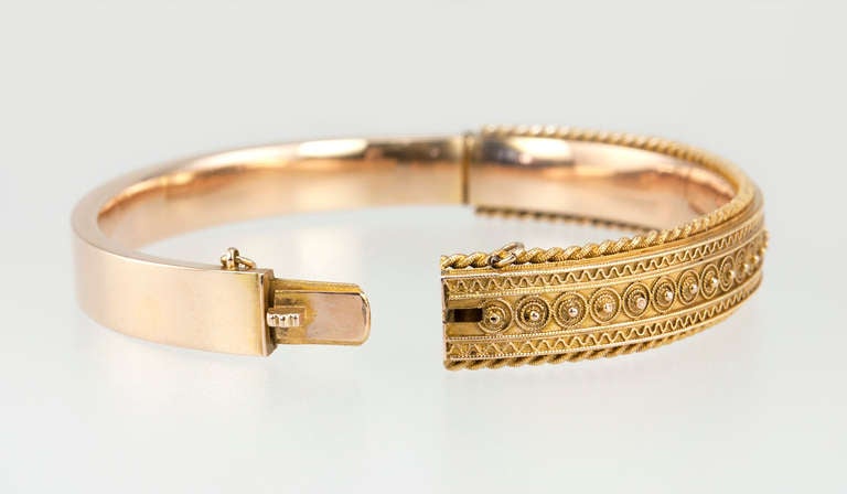 Victorian Etruscan Revival Gold Bracelet 3