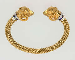 Rams Head Cuff Bracelet