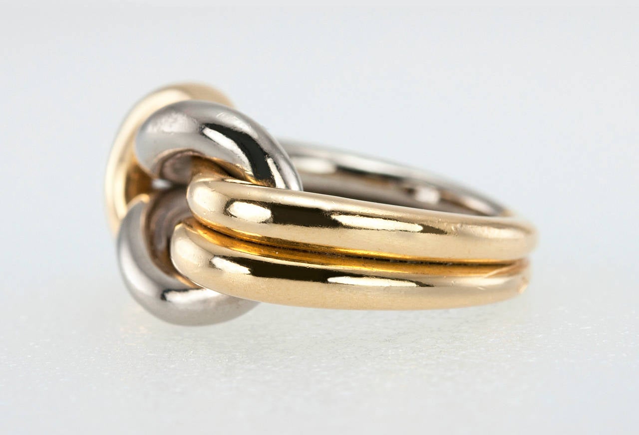 Cartier Two Color Gold Knot Ring 1