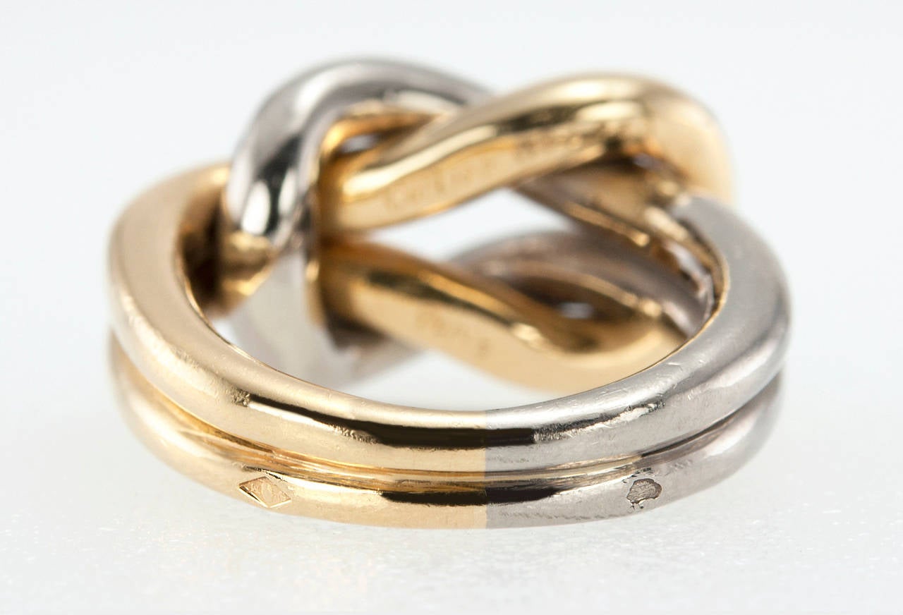 Cartier Two Color Gold Knot Ring 5