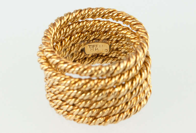 Tiffany & Co. Woven Gold Stacking Rings 5