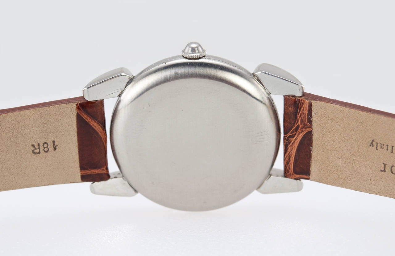Women's or Men's Rolex Stainless Steel Wristwatch, Ref 4417, 1945