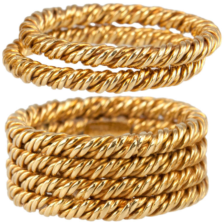 Tiffany & Co. Woven Gold Stacking Rings