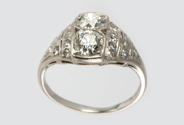 Women's Interesting Art Deco Diamond Ring