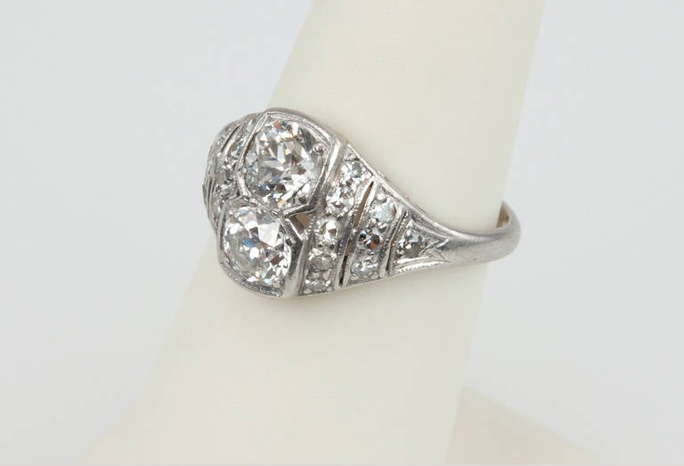 Interesting Art Deco Diamond Ring 3