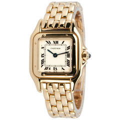 Cartier Lady's Yellow Gold Panther Wristwatch