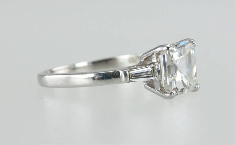 emerald cut with tapered baguettes