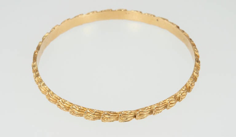 M. Buccellati Gold Bangle Bracelet For Sale 2