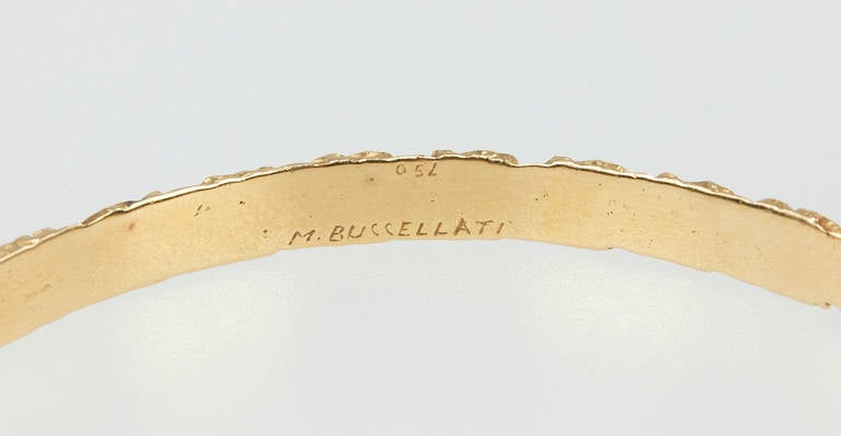 M. Buccellati Gold Bangle Bracelet For Sale 1